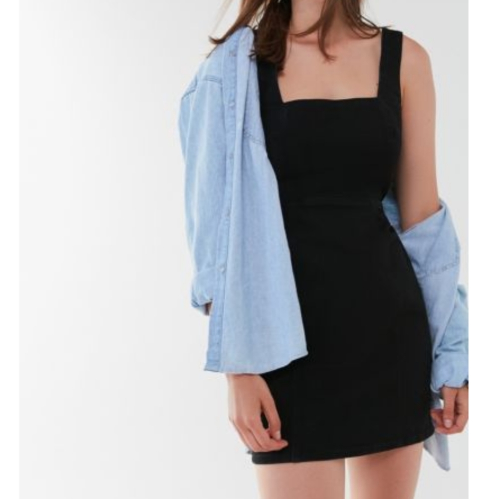 UO Natasha Open Back Pinafore Dress